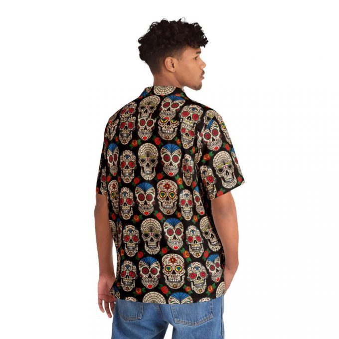 Mexican Skull Hawaiian Shirt Horror Aloha Shirtt Hawaiian Shirt For Men Women 2