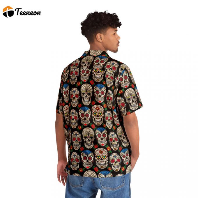 Mexican Skull Hawaiian Shirt Horror Aloha Shirtt Hawaiian Shirt For Men Women 1