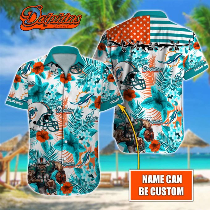 Miami Dolphins Nfl-Hawaiian Shirt Custom 3
