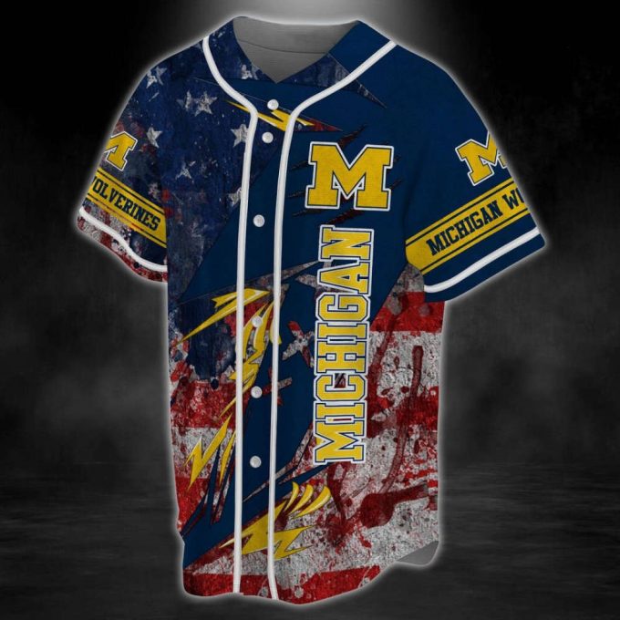 Michigan Wolverines Baseball Jersey 3