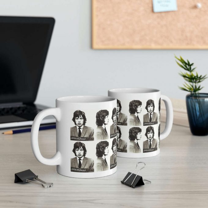 Mick Jagger Mugshot Coffee Mug 3