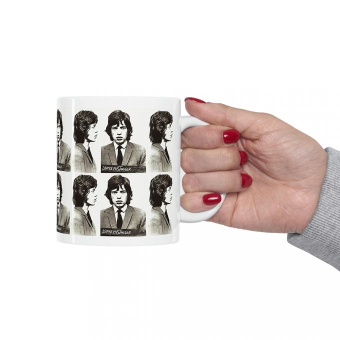 Mick Jagger Mugshot Coffee Mug 4