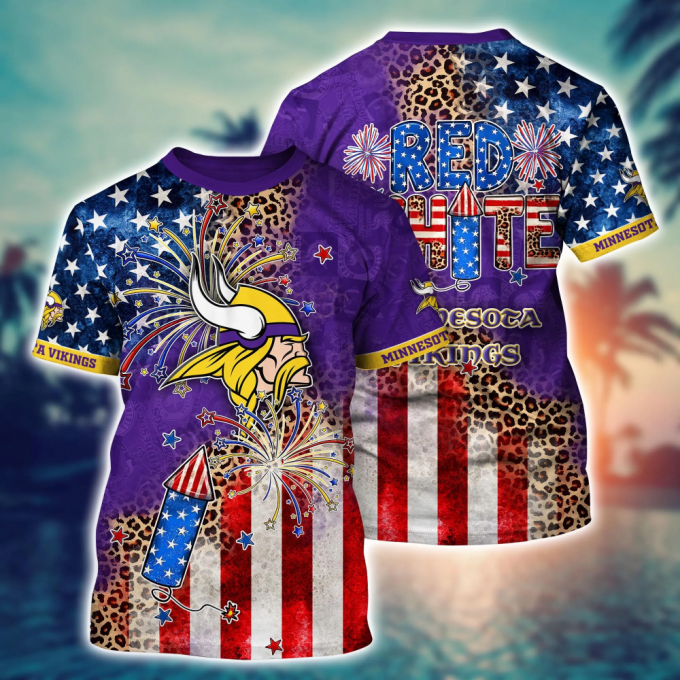 Minnesota Vikings Nfl Hawaii Shirt Independence Day, Summer Shirts