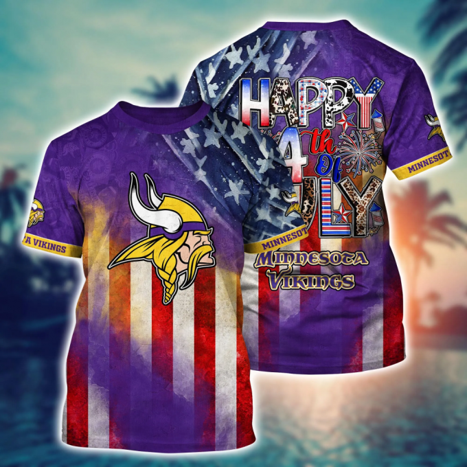 Minnesota Vikings Nfl Hawaii Shirt Independence Day, Summer Shirts 2