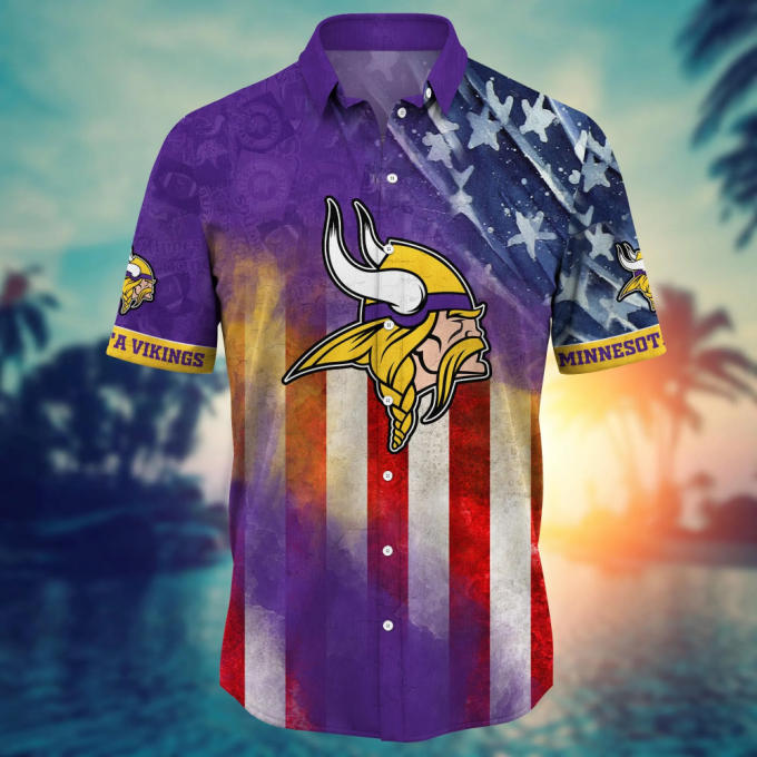 Minnesota Vikings Nfl Hawaii Shirt Independence Day, Summer Shirts 3
