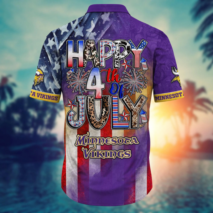 Minnesota Vikings Nfl Hawaii Shirt Independence Day, Summer Shirts 4