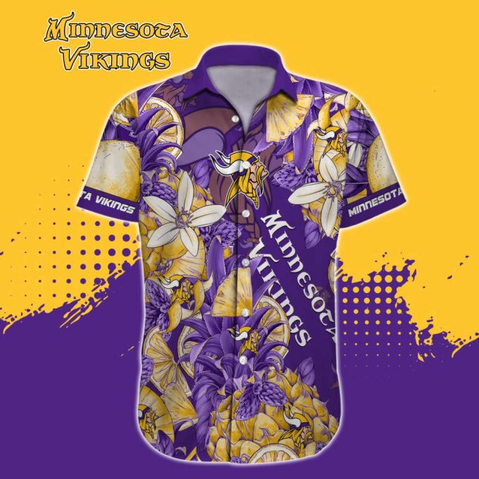 Minnesota Vikings Nfl-Hawaiian Shirt Custom 2