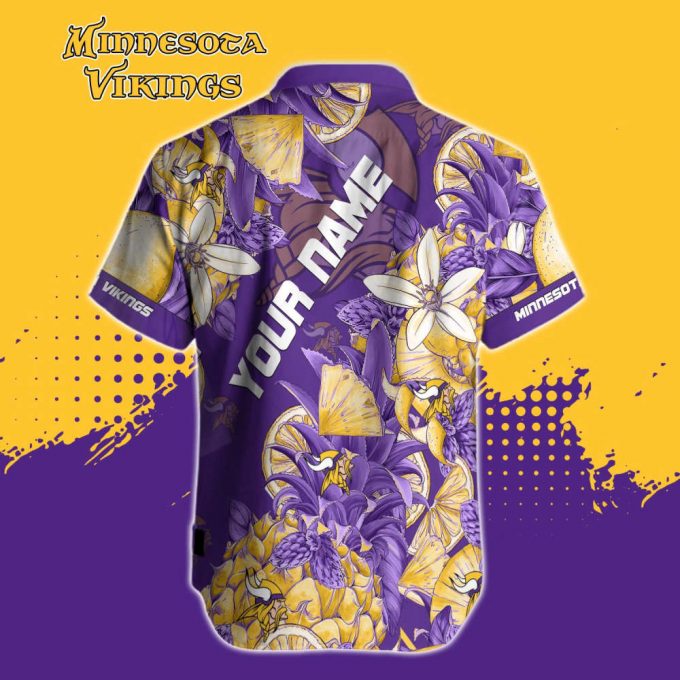 Minnesota Vikings Nfl-Hawaiian Shirt Custom 3