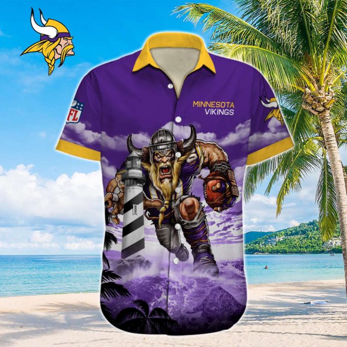 Minnesota Vikings Nfl-Hawaiian Shirt Custom 2