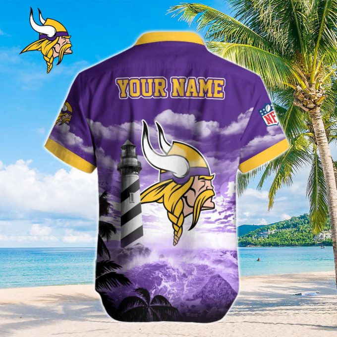 Minnesota Vikings Nfl-Hawaiian Shirt Custom 3