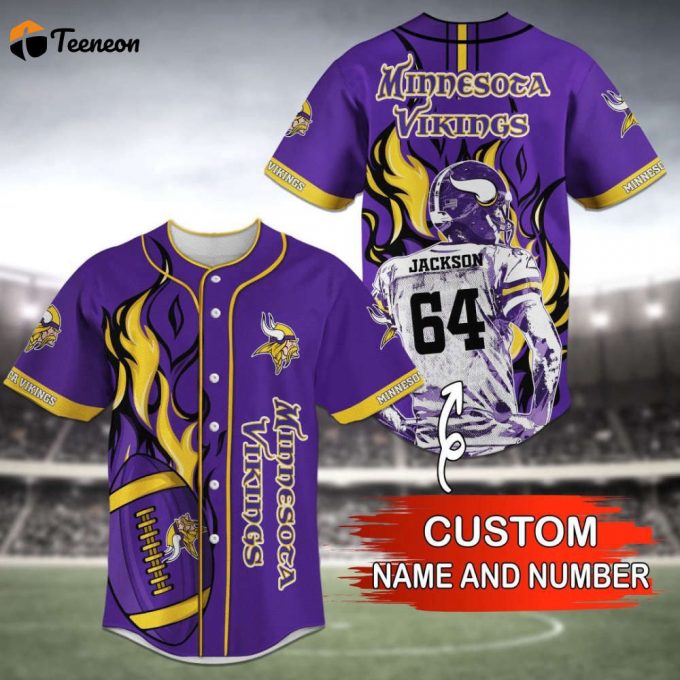 Mlnnesota Vlkings Baseball Jersey Personalized Trend 2023 1