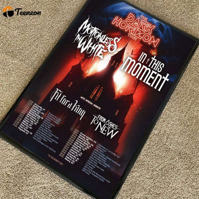 Motionless In White And In This Moment 2023 Tour Poster 2