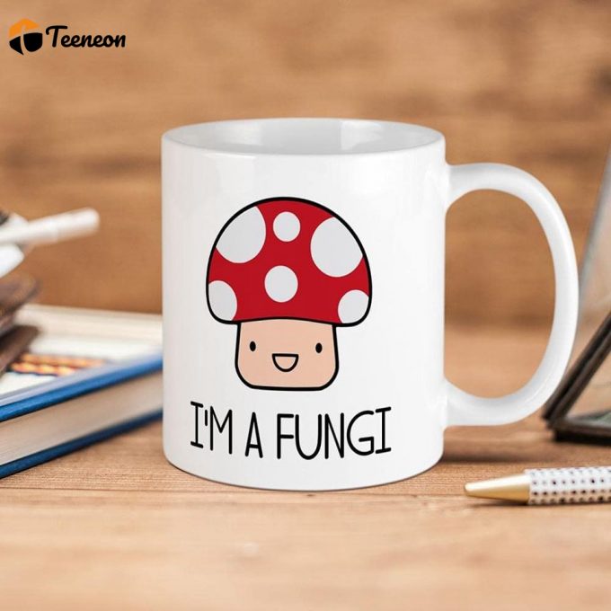 Mushroom Cats Mug,White 1