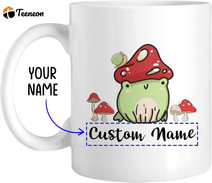 Mushroom Frog Funny Coffee Mug 1