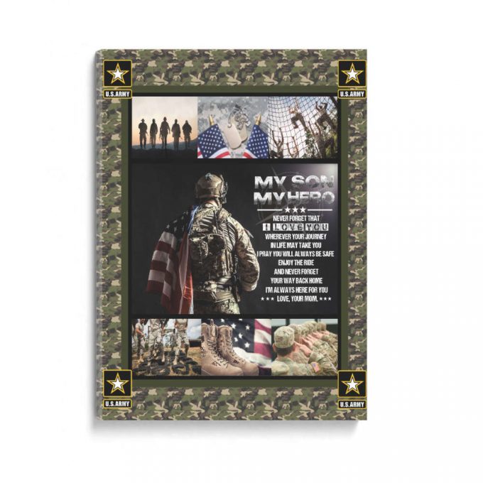 My Son My Hero Us Army Poster Canvas 2