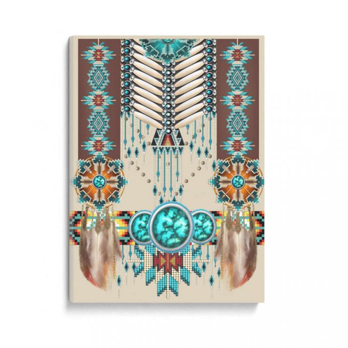 Native American Pattern Poster Canvas 2