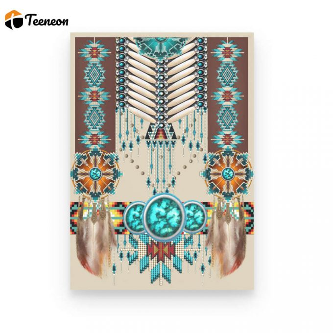 Native American Pattern Poster Canvas 1