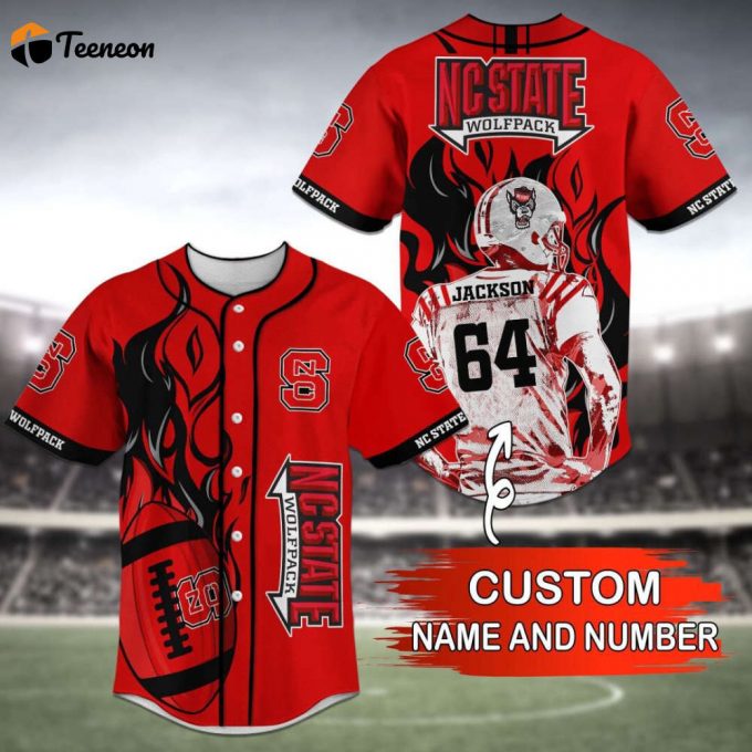 Nc State Wolfpack Baseball Jersey Personalized 2023