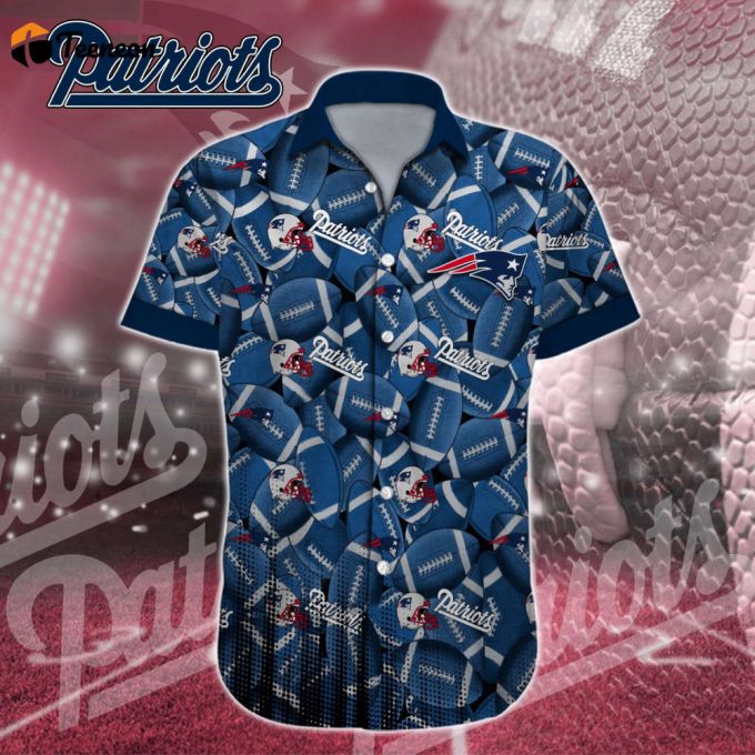 New England Patriots Nfl-Hawaiian Shirt Custom 1