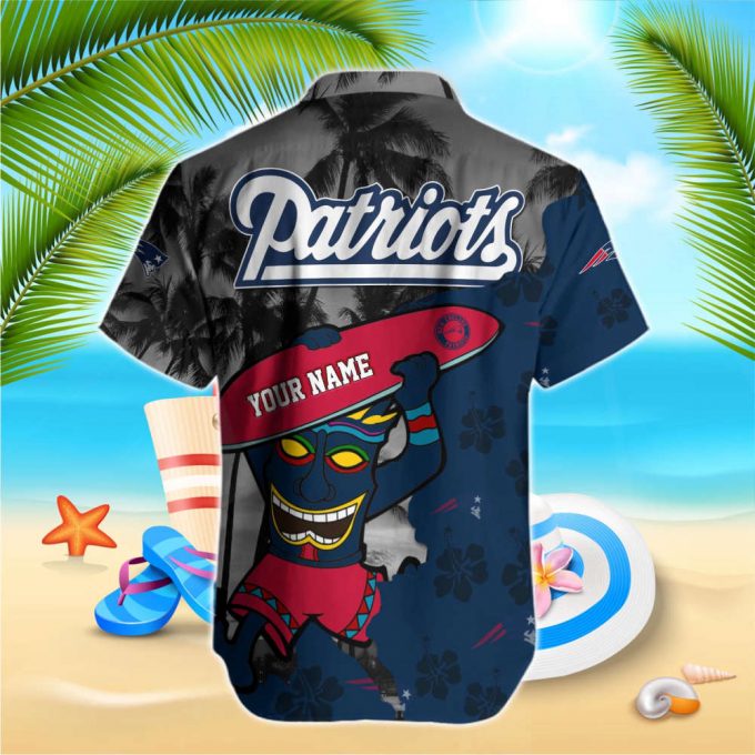 New England Patriots Nfl-Hawaiian Shirt Custom 2