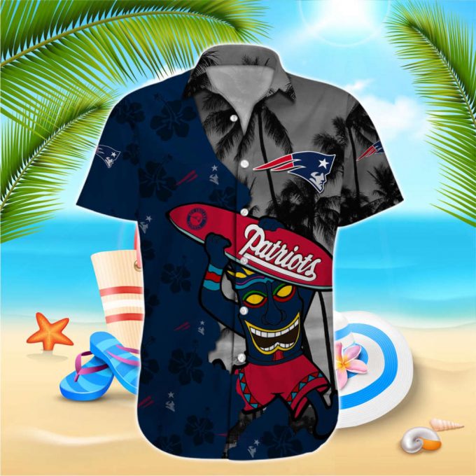 New England Patriots Nfl-Hawaiian Shirt Custom 3