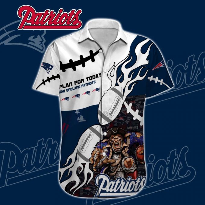 New England Patriots Nfl-Hawaiian Shirt Custom 2