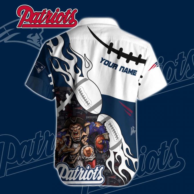 New England Patriots Nfl-Hawaiian Shirt Custom 3
