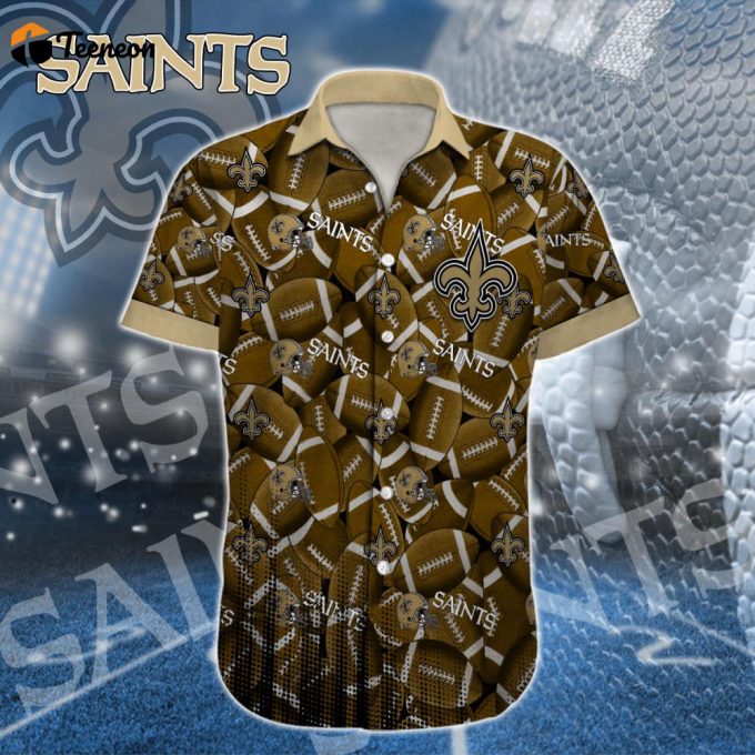 New Orleans Saints Nfl-Hawaiian Shirt Custom 1