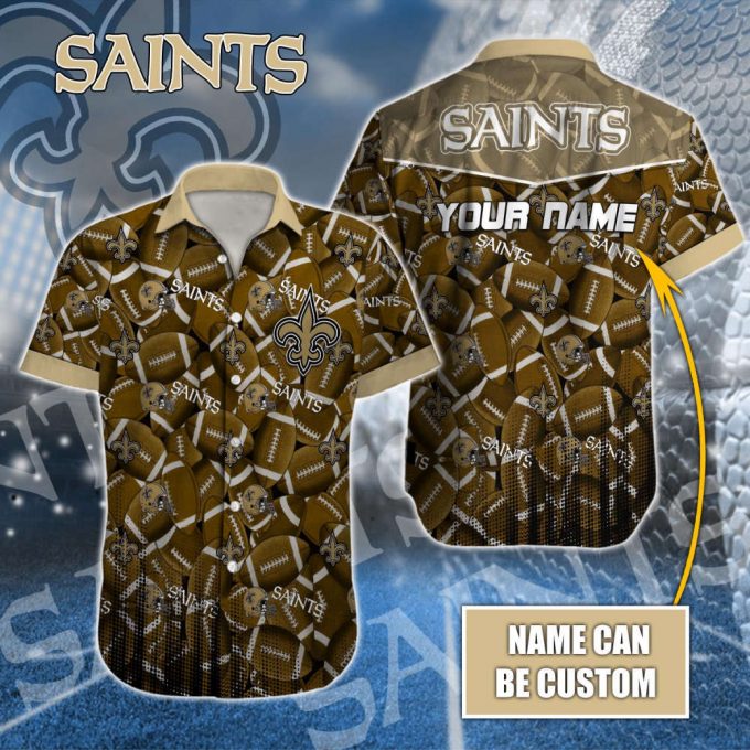 New Orleans Saints Nfl-Hawaiian Shirt Custom 3