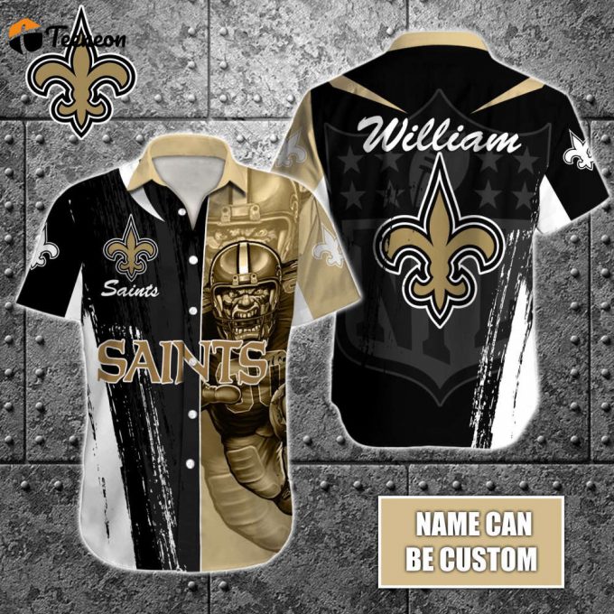 New Orleans Saints Nfl-Hawaiian Shirt Custom 1
