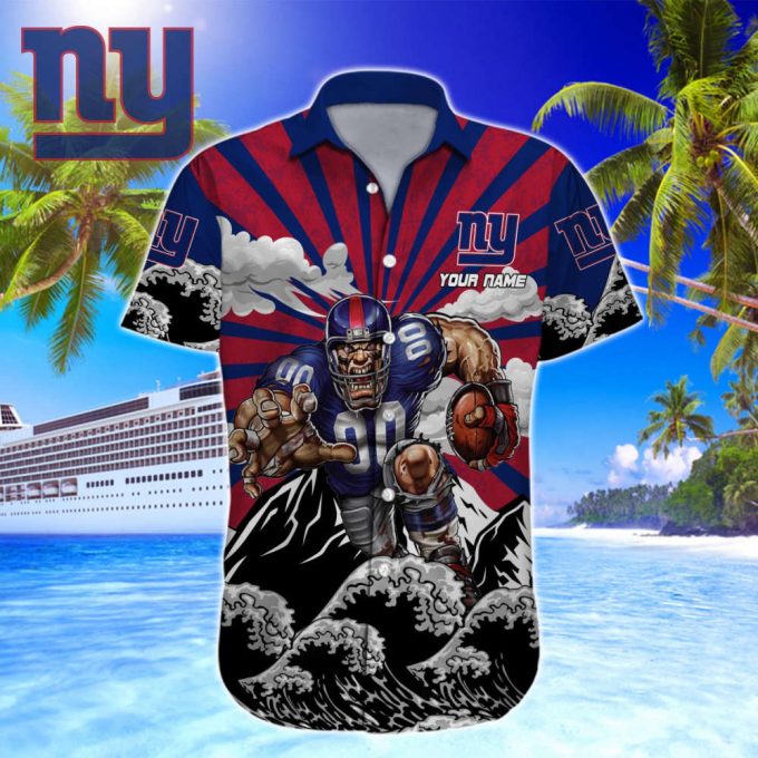 New York Giants Nfl-Hawaiian Shirt Custom 2