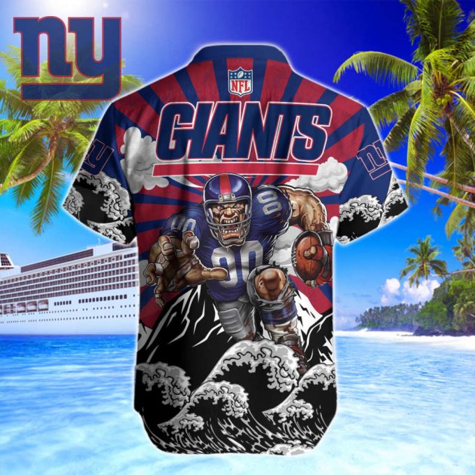 New York Giants Nfl-Hawaiian Shirt Custom 3