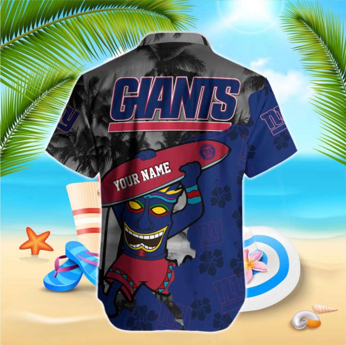 New York Giants Nfl-Hawaiian Shirt Custom 2