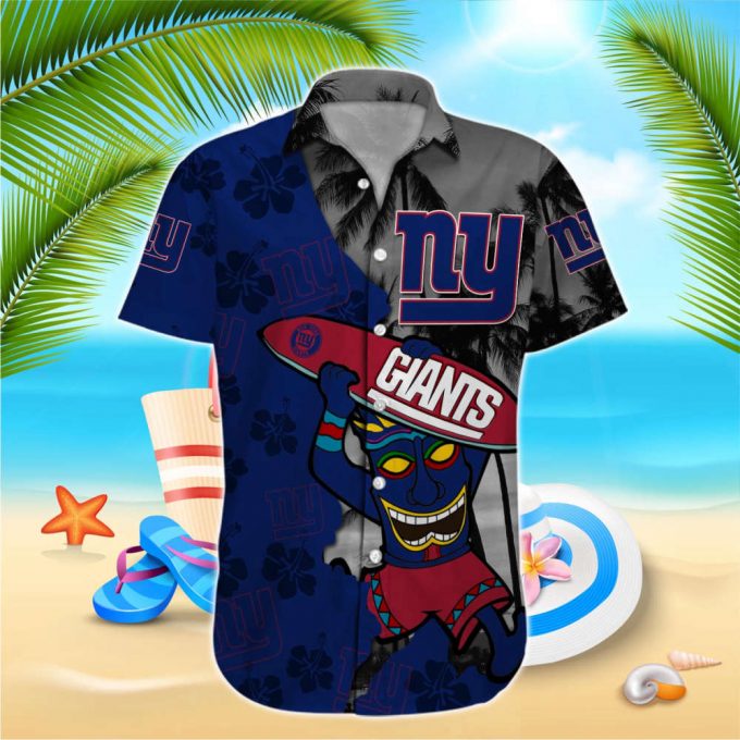 New York Giants Nfl-Hawaiian Shirt Custom 3