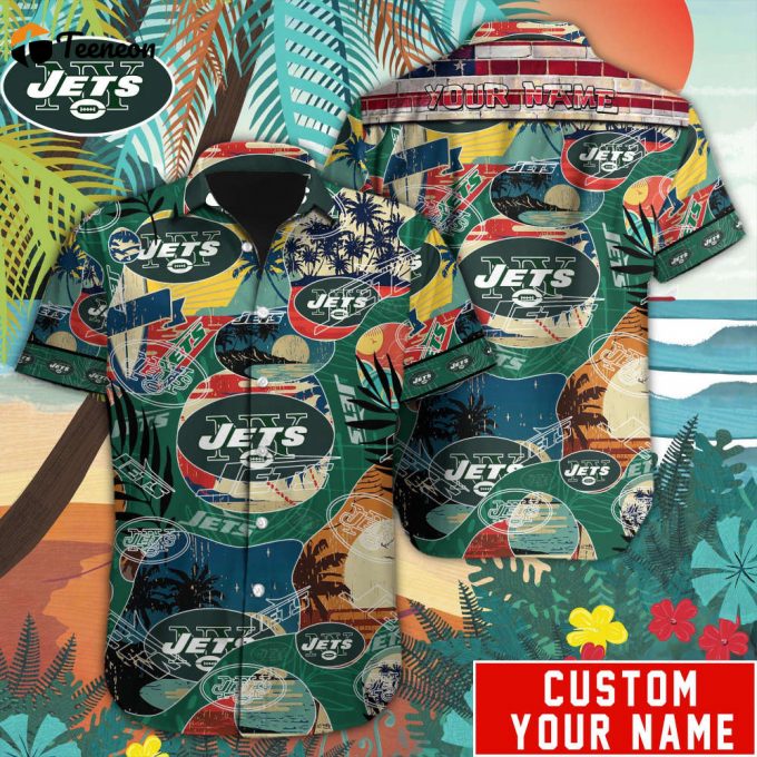 New York Jets Nfl-Custom Hawaiian Shirt 1
