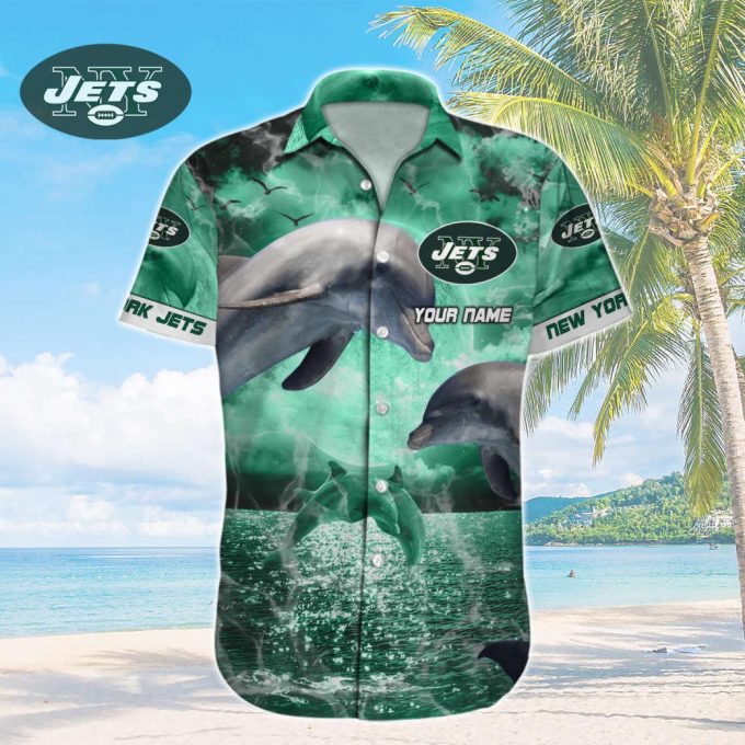 New York Jets Nfl-Hawaiian Shirt Custom 2