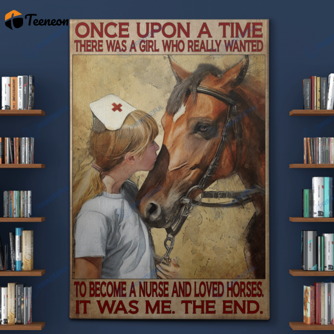 Nurses And Love Horses Canvases Posters Pictures Puzzles Quilts Blankets Shower Curtains 1
