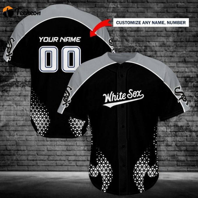 Personalized Chicago White Sox Baseball Jersey Custom Name For Fans 1