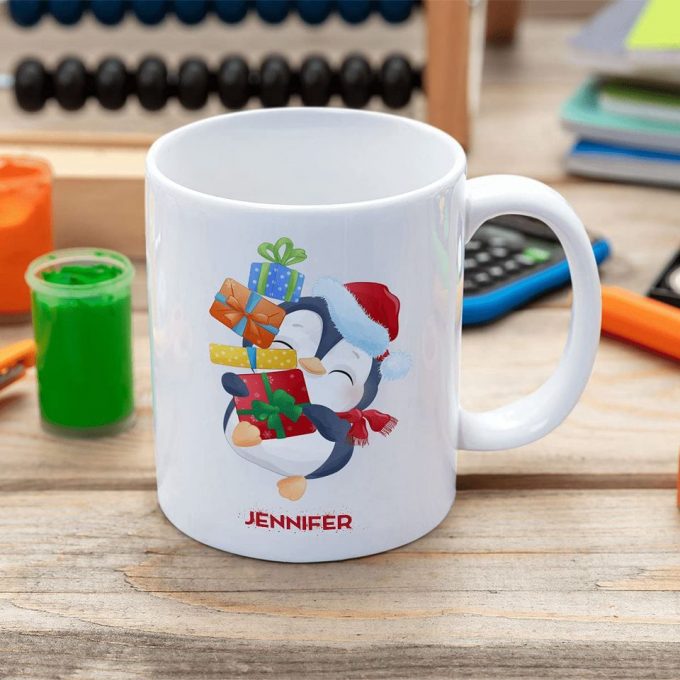 Personalized Cute Penguin Gift Coffee Mug 3