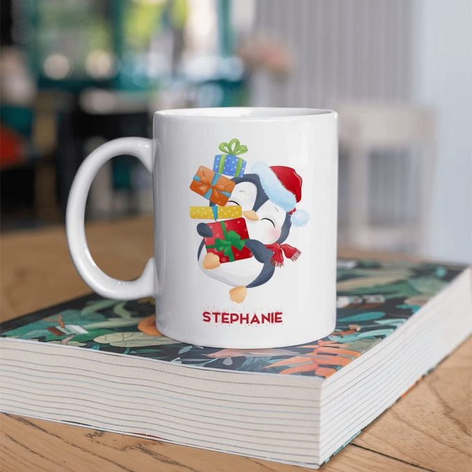 Personalized Cute Penguin Gift Coffee Mug 5