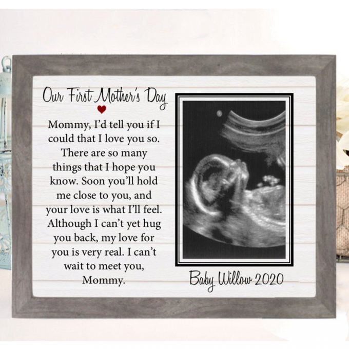 Personalized Gift New Mom First Mother'S Day Poster Canvas 2