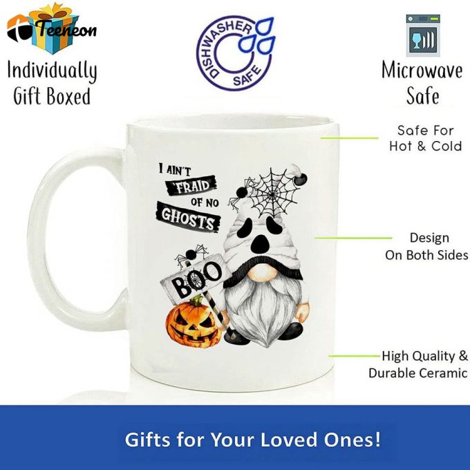 Personalized Gnome Ghost Coffee Mug 1