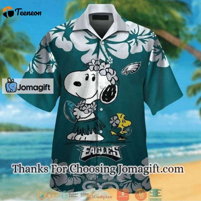 [Personalized] Nfl Philadelphia Eagles Snoopy Version Hawaiian Shirt Gift 1