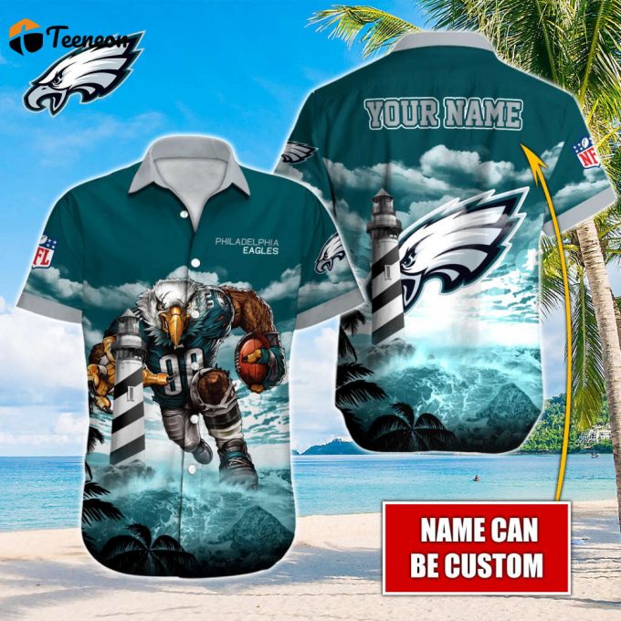 Philadelphia Eagles Nfl-Hawaiian Shirt Custom 1