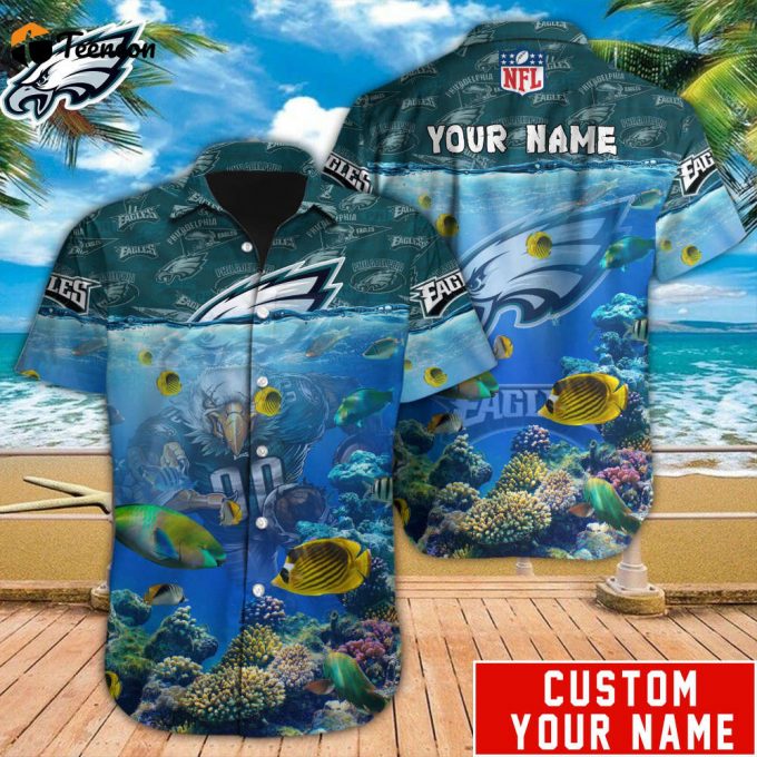 Philadelphia Eagles Nfl-Hawaiian Shirt Custom 1