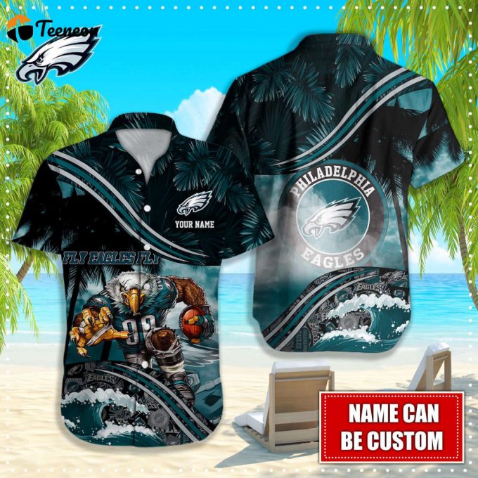 Philadelphia Eagles Nfl-Hawaiian Shirt Custom 1