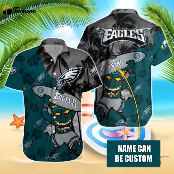 Philadelphia Eagles Nfl-Hawaiian Shirt Custom 1