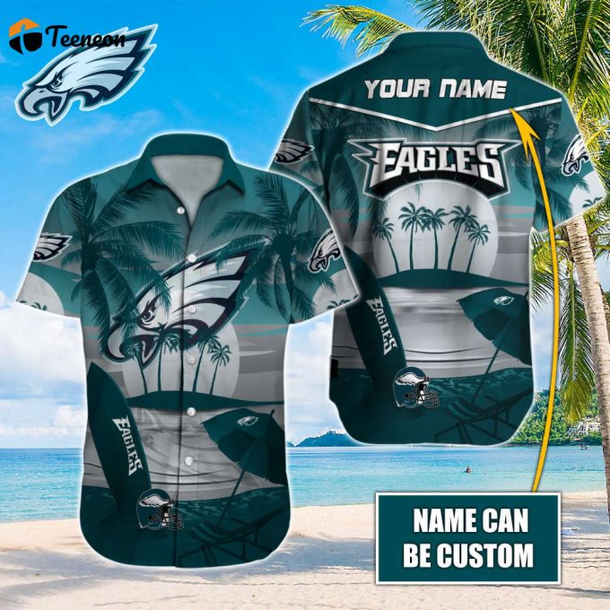 Philadelphia Eagles Nfl-Hawaiian Shirt Custom 1