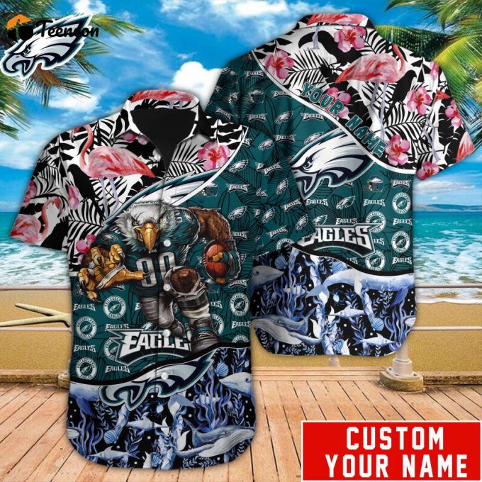 Philadelphia Eagles Nfl-Hawaiian Shirt Custom 1