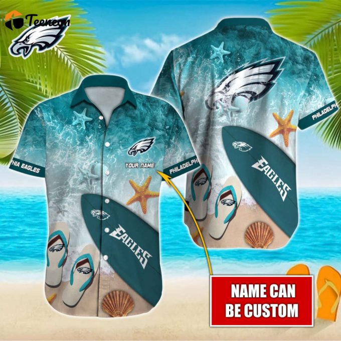Philadelphia Eagles Nfl-Hawaiian Shirt Custom 1